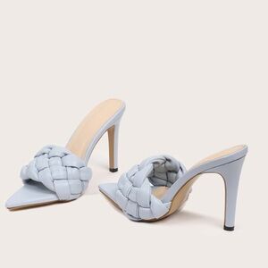 Braided Stiletto Heeled Mule Sandals 
Size 9.5 
*NEVER WORN*